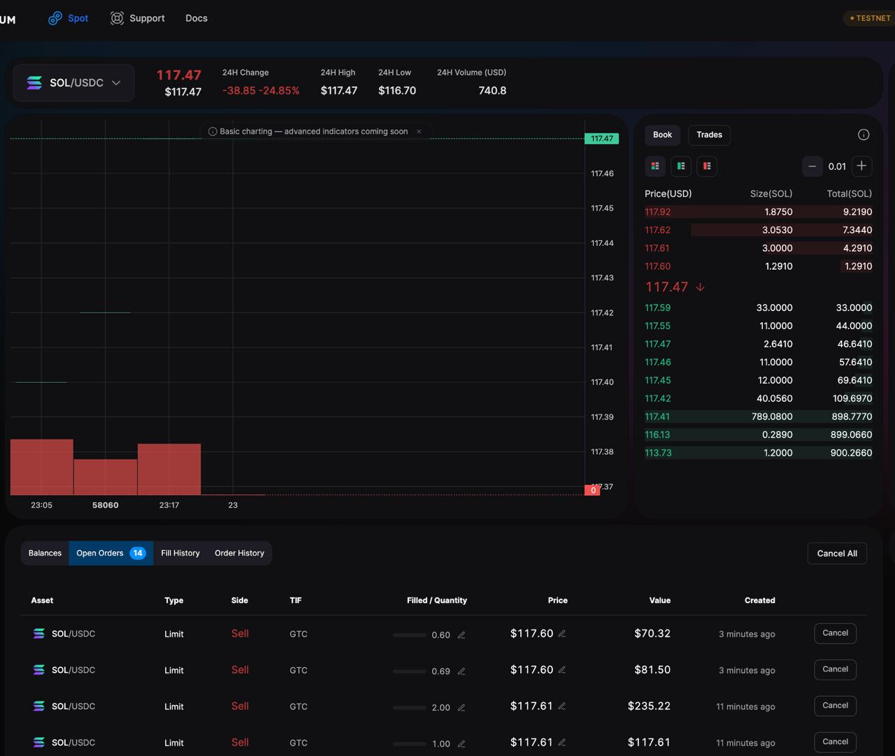 onchain perp margin
