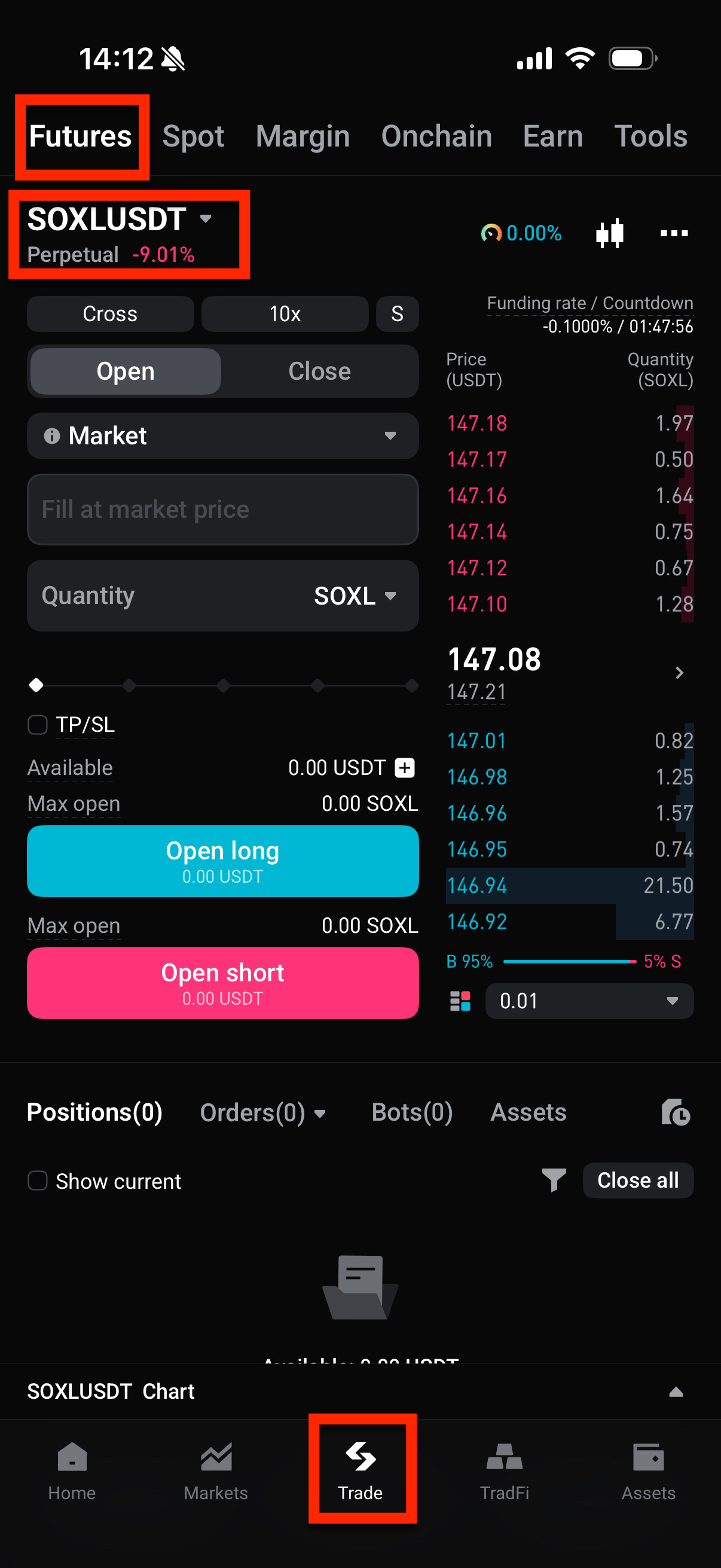 onchain perp margin