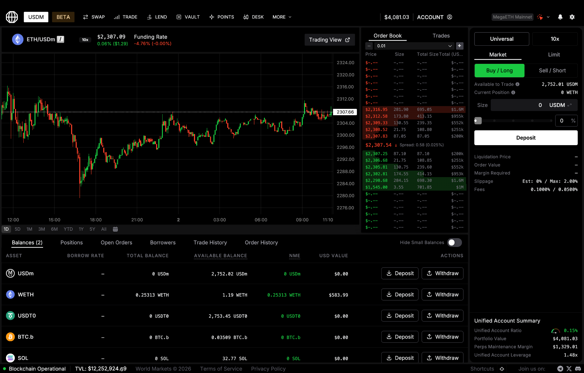 onchain perp margin